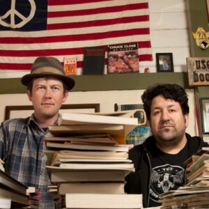 PRESS PHOTO: Dan Abbott (L) and Corbett Redford (R) of Bobby Joe Ebola and the Children MacNuggits - Photo by Flip Cassidy, 2012